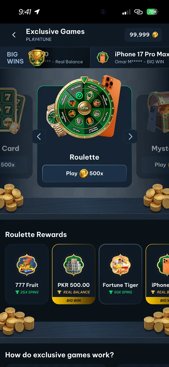 Roulette: Purchase