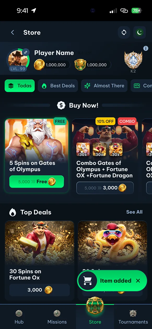 Store: Expanded widget